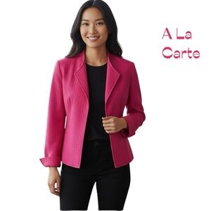 A La Carte Pink Long Sleeve Jacket NWOT Size XS